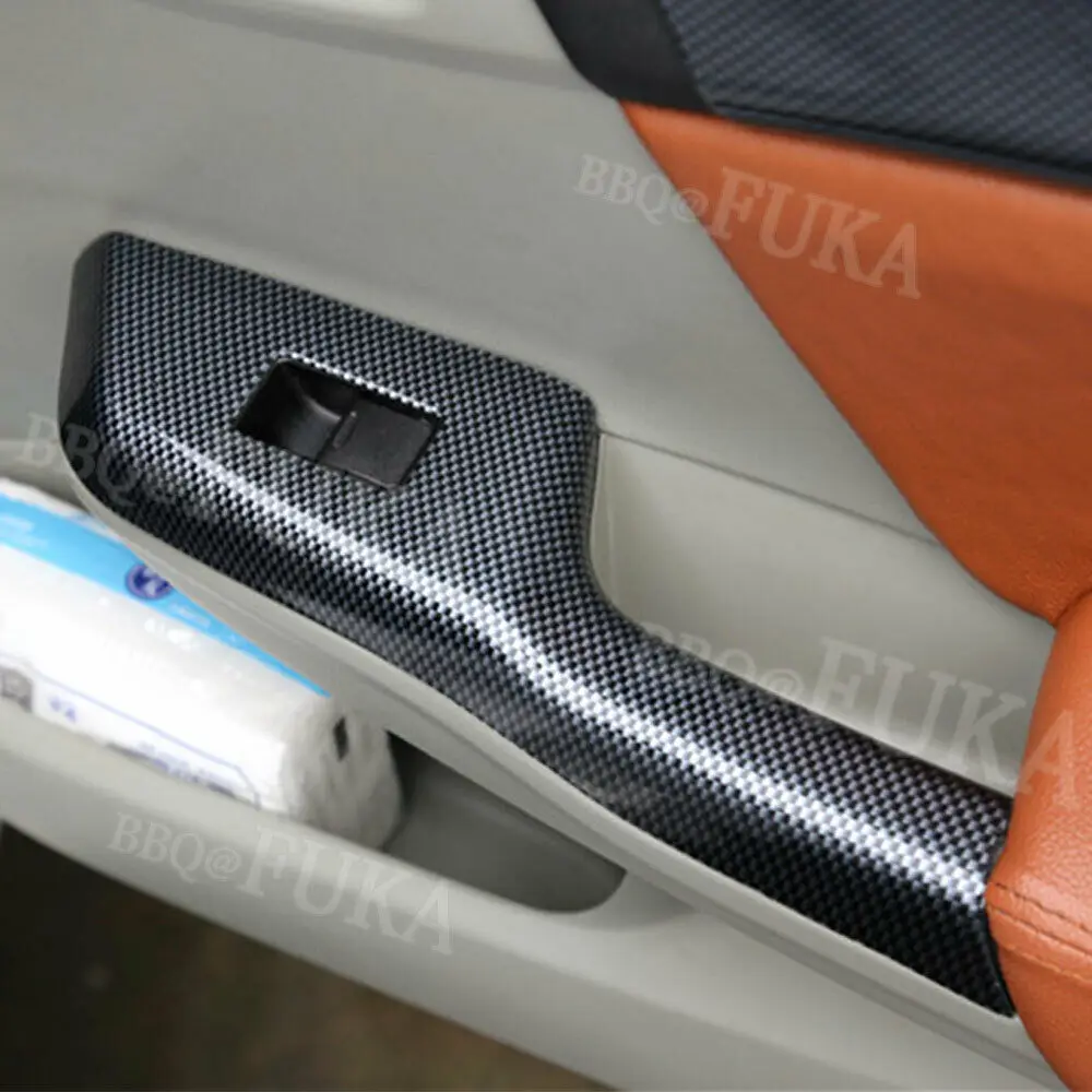 Carbon Fiber Style Car Window Lift Switch Panel Cover Trim For Honda Civic 9th 2012-2014 | Автомобили и мотоциклы
