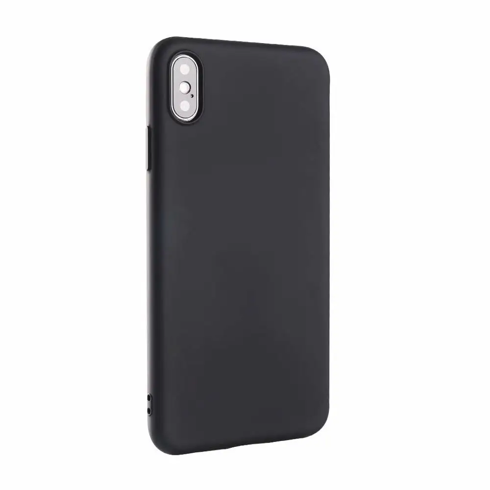 Black Роскошный ТПУ цветной чехол для телефона для iPhone 11 Pro 8 Plus 7 6 6S X XS Max XR противоударный матовый Мягкий силиконовый чехол-накладка - Цвет: Black