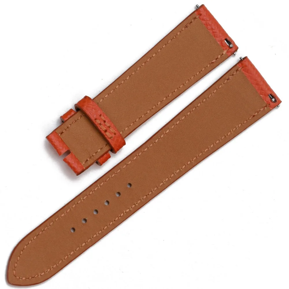 Pesno ремешок из натуральной кожи Подходит для часов Hermes H Hour Гладкий Ремешок с текстурой ремешок для часов Ремешки для часов