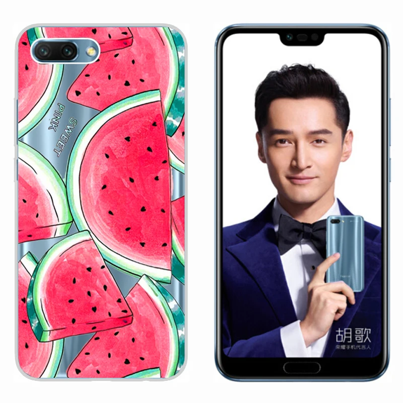 Мягкий чехол из ТПУ для Huawei Honor 10 5 84 дюйма прозрачные силиконовые чехлы накладки
