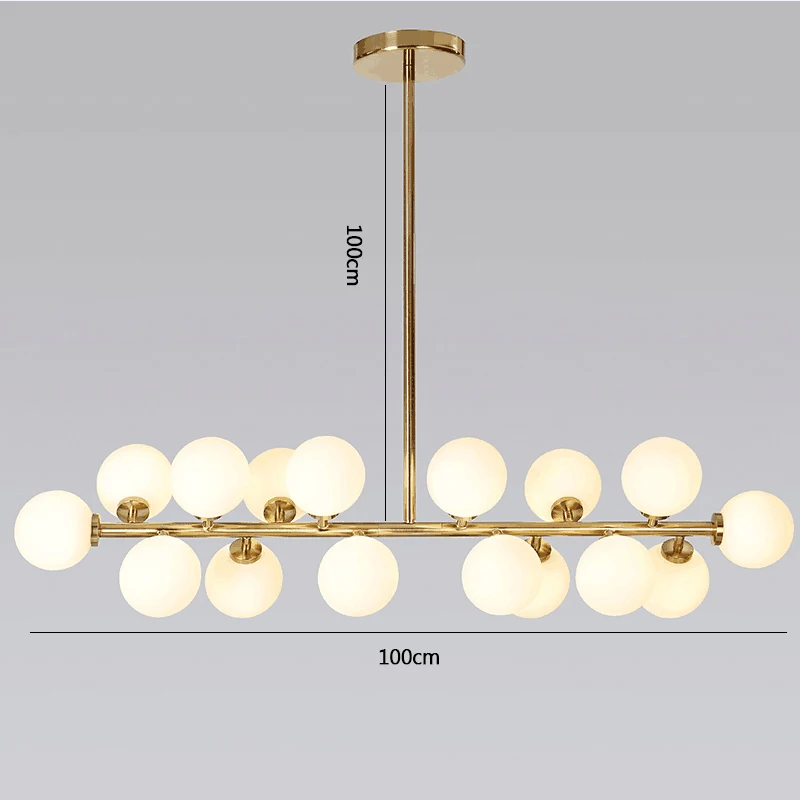 Светодиодные подвесные лампы современные светильники для кухни Золотая
