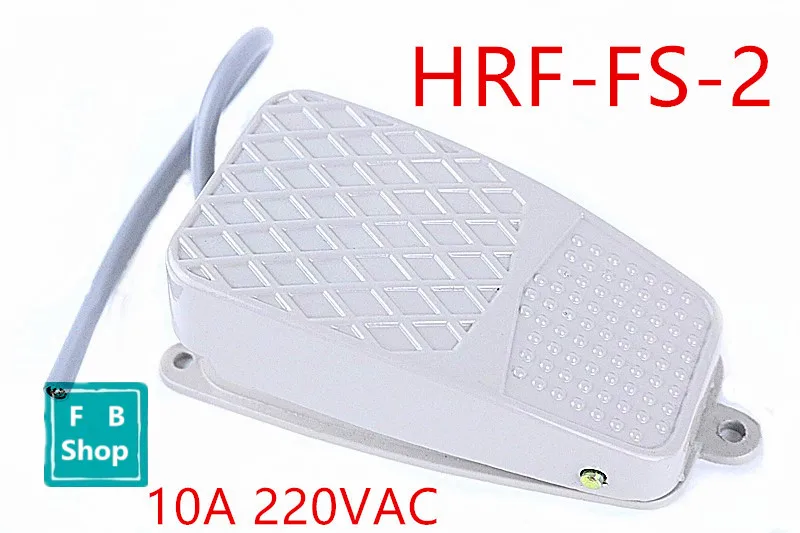 1PCSHRF-FS-2 10A 220V светильник-серый Металлический ножной переключатель SPDT мгновенный