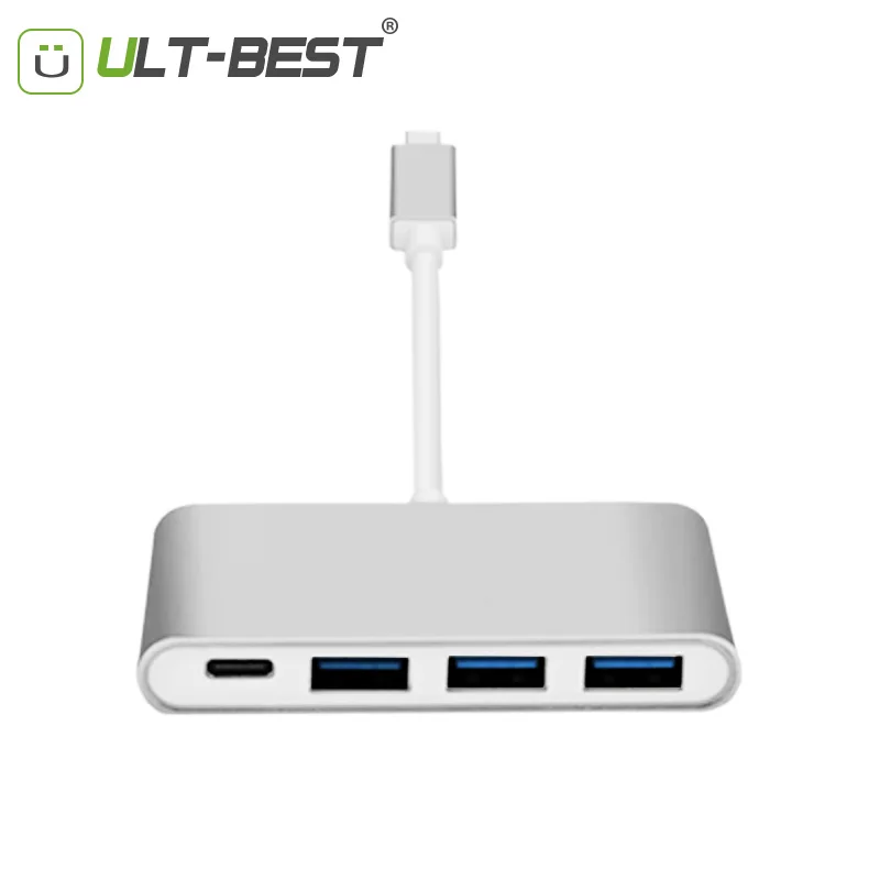 ULT Best Тип usb C USB3.0 концентратор 3 Порты с USB зарядки и разъёмы адаптер вцв для нового