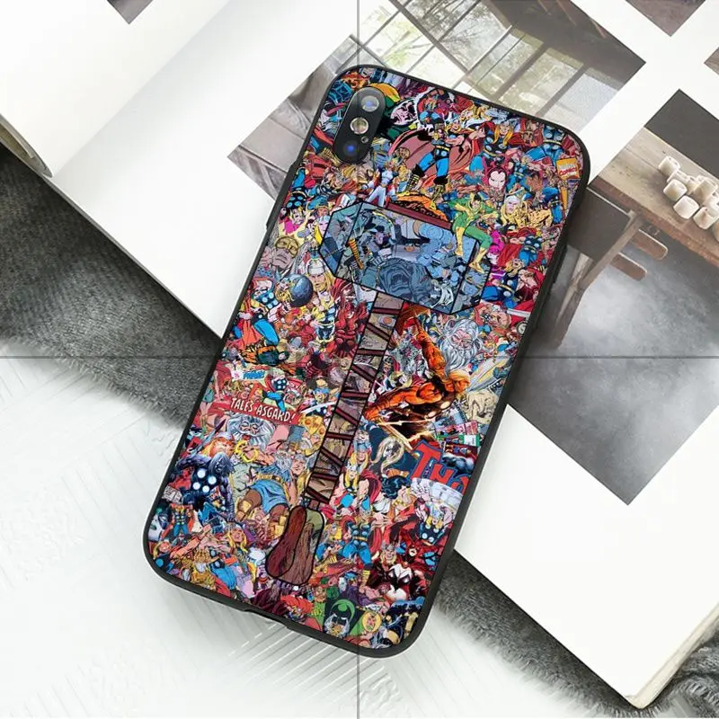 Ruicaica Marvel Avengers Heros Comics Soft Silicone TPU Phone Cover for iPhone X XS MAX 6 6S 7 7plus 8 8Plus 5 5S XR | Мобильные