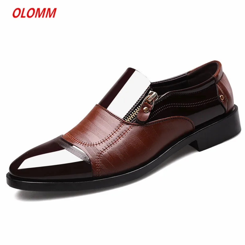 New men's formal business shoes spring and autumn large size casual Korean fashion high quality men | Обувь