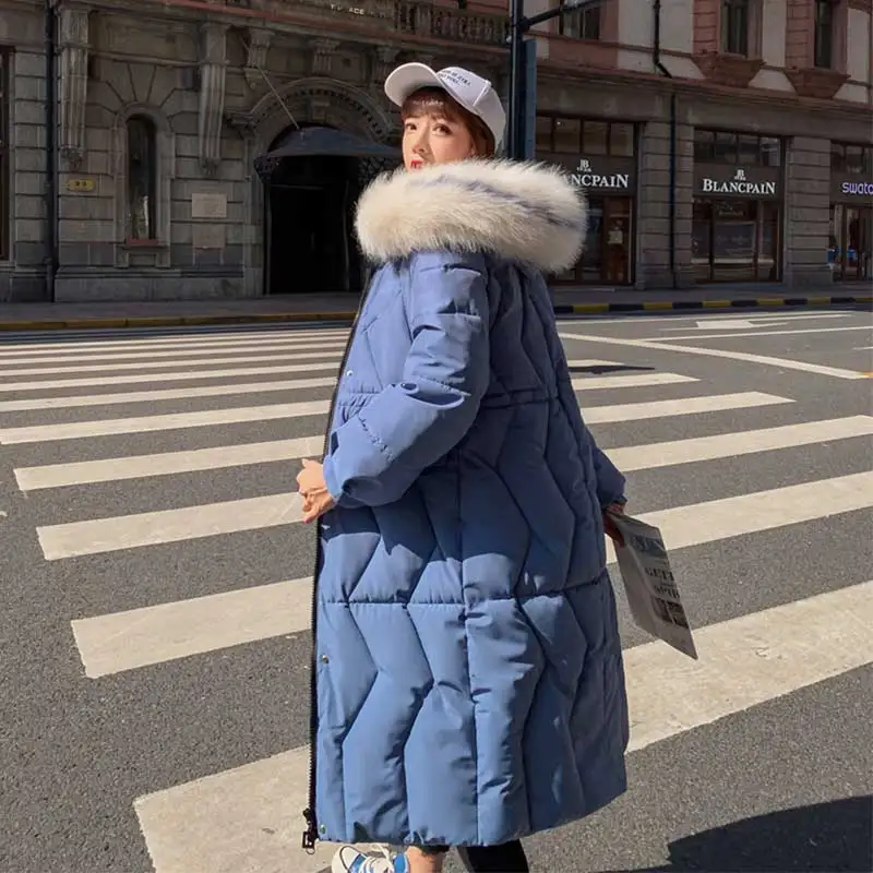 Зимняя шуба с капюшоном с капюшоном Толстый теплый рыхлый хлопок Ватные парки