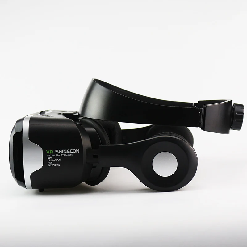 VR Shinecon 4.0 Stereo Google Cardboard 3D Glasses Smartphone Virtual Reality 360 Helmet Headset Box for 4-5.5' Mobile | Электроника