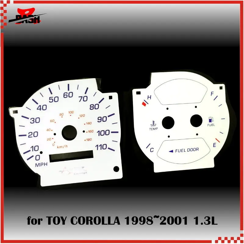 DASH EL свечение датчик для COROLLA 1998 2001 1.3L обратное свечение белого лица синий зеленый освещение 110 MPH No-PRM