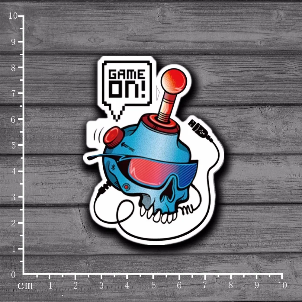 Стикер для канцелярских товаров Skull Bomb Game On Notebook стикер скрапбукинга декорация