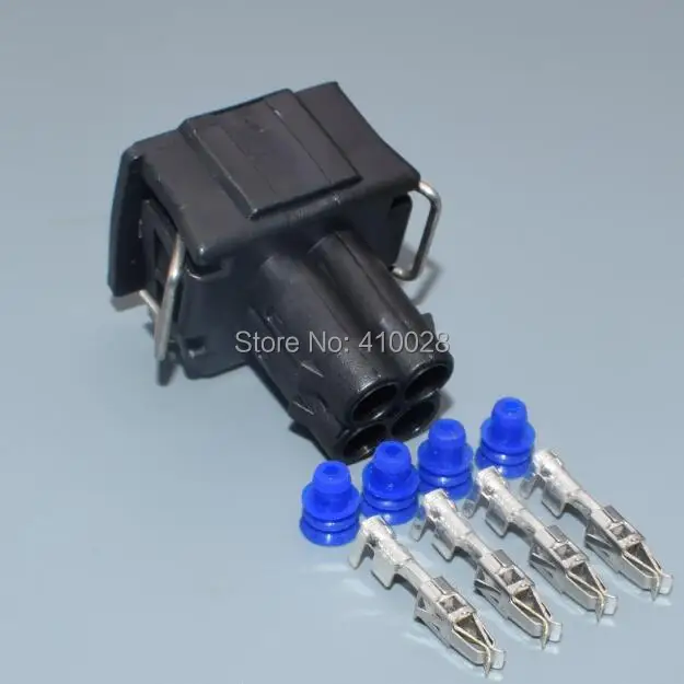 

shhworldsea 3.5mm 4pin waterproof plug Air conditioner pressure switch plug For VW Passat B5 A4 A6 S4 S8 444524-1