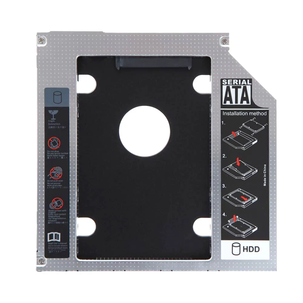 Новый 9 5 мм/12 7 мм SATA HDD SSD жесткий диск CD-ROM кронштейн Caddy Bay для MacBook Windows @ JH |