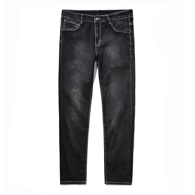Новые мужские джинсы 2019 черный Для мужчин s Узкие классические Slim Fit эластичный