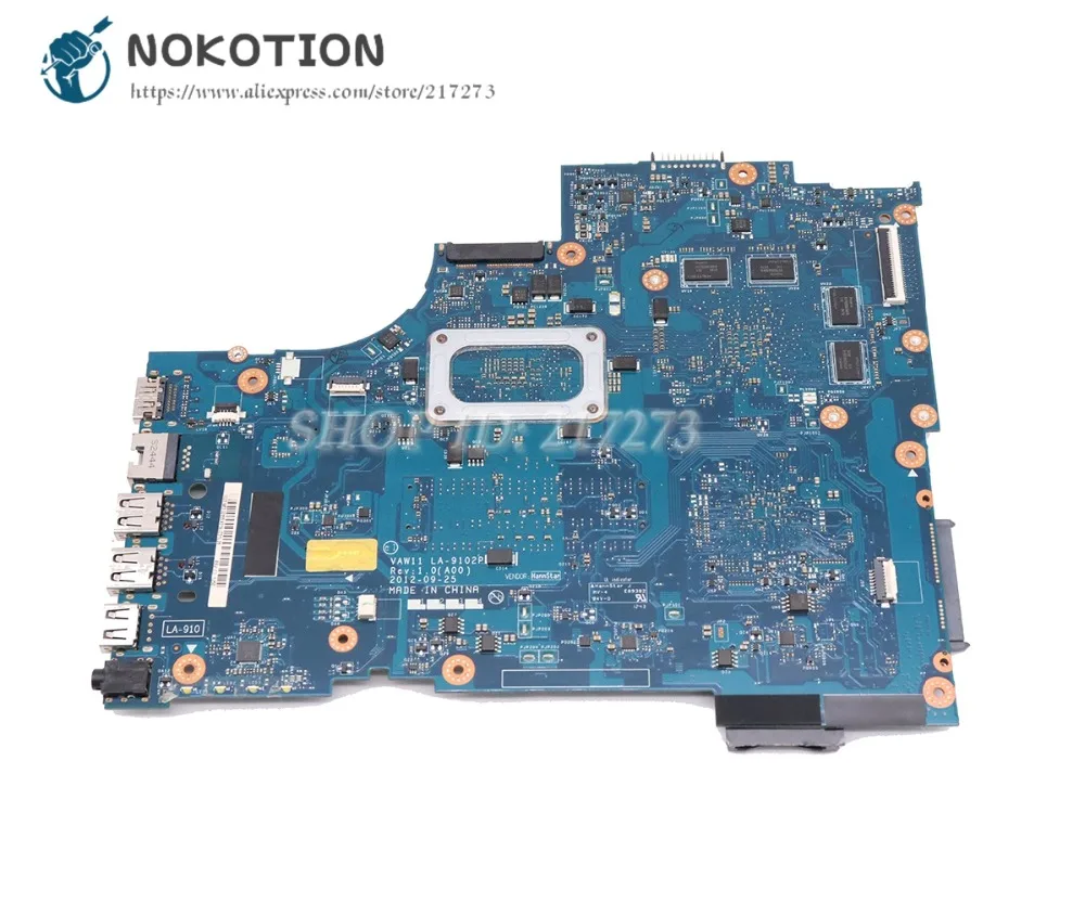 NOKOTION для Dell Inspiron 17R-5721 3721 5721 материнская плата ноутбука VAW11 искусственная деталь