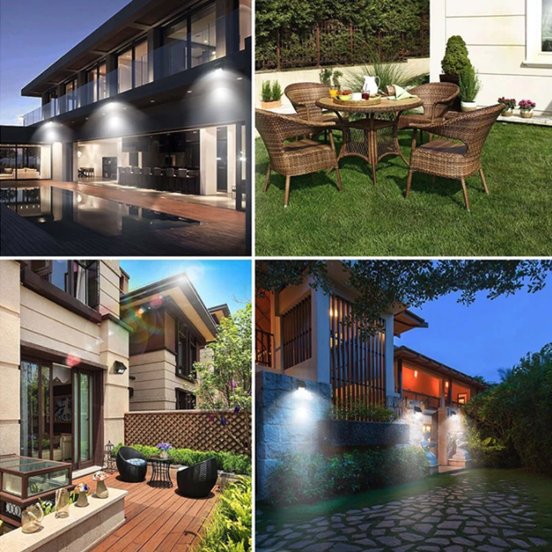 Светодиодный фонарик водонепроницаемый уличный настенный светильник с датчиком