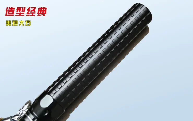 Светодиодный фонарь cree Q5 XPE, телескопическая палка для самозащиты, тактический Телескопический фонарь для перезарядки 18650