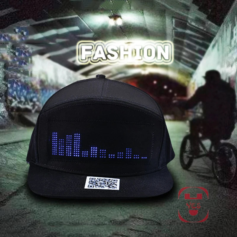 Креативный DIY LED свет editable бейсбольная кепка бар флуоресцентный танцевальный
