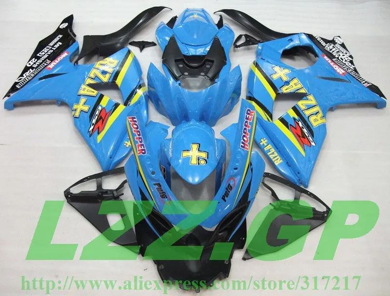 

100%Fit injection Fairing kits For SUZUKI GSXR 1000 K9 09 10 11 12 GSX-R1000 K9 2009 2010 2011 2012 Fairings Light Blue E3322d b