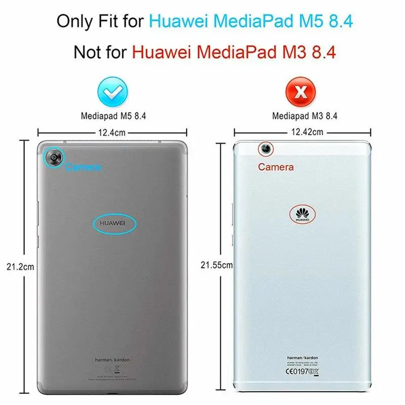 Чехол funda для Huawei MediaPad M5 8 4 дюйма искусственная кожа защитный чехол планшета
