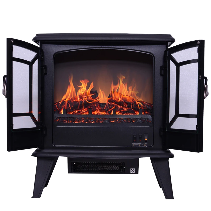 

Independent electric fireplace heater Energy-saving 3D simulation flame electric fireplace core Mobile small fireplace 120V/220V