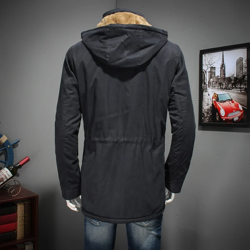 10XL 9XL 8XL 6xl 5xl 4x-35ɼ Fit 95% хлопок новинка 2017 года парки Для мужчин длинный толстый