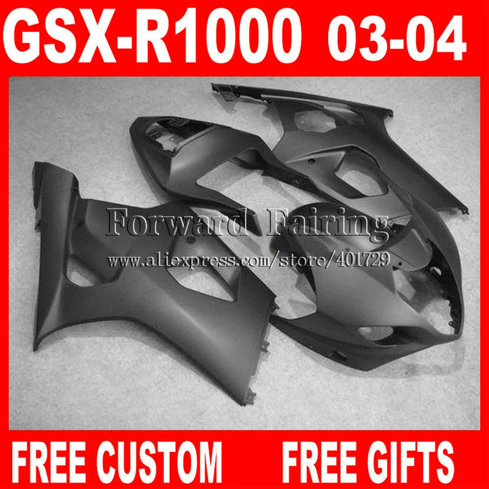 

Brand new Fairings for 2003 2004 SUZUKI GSXR1000 flat gray bodywork K3 fairing set GSXR 1000 03 04 GSXR 1000 7 gifts XD564