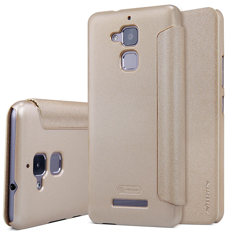 Чехол для asus zenfone 3 max zc520tl, чехол, 5,2 дюймов, NILLKIN Sparkle PU+ PC кожаный чехол, откидная крышка для asus zenfone 3 max