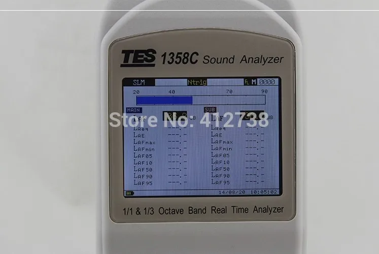 В наличии! Измеритель уровня звука Φ в реальном времени 1/1 Octave и 1/3 звуковой