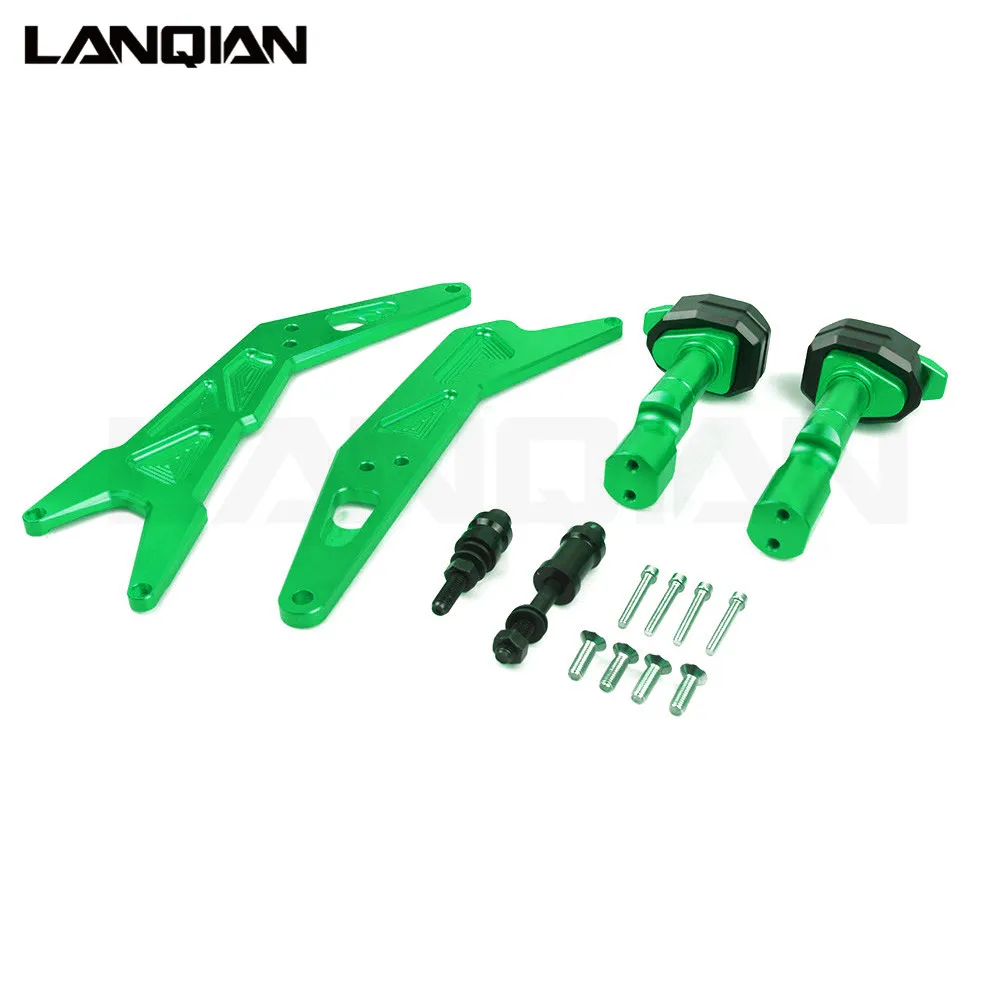 CNC мотоциклетная Рама Ползунки защита двигателя Pad боковая для KAWASAKI NINJA300 2013 2016 NINJA