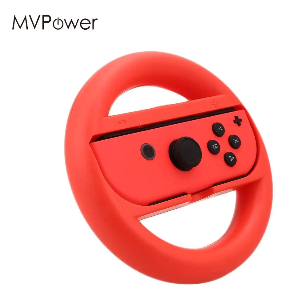 Кронштейн руля для нового Mario Kart 8 2 Pack Красный + ручки голубого цвета Nintendo