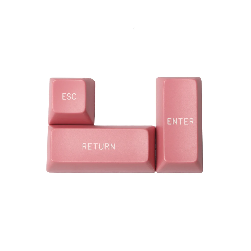 3 pink Keys 1 комплект Maxkey двойная крышка ключа Esc введите 6.25X 7X космическая крышка s для механической клавиатуры ABS крышка SA высота - Цвет: 3 pink Keys