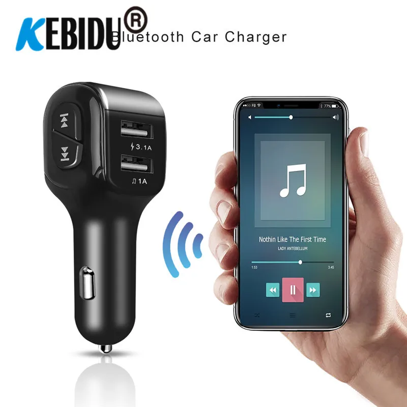 3.1A Bluetooth 5,0 fm-передатчик Handsfree автомобильный комплект двойной USB зарядное устройство ЖК цифровой вольтметр TF карта музыкальный плеер