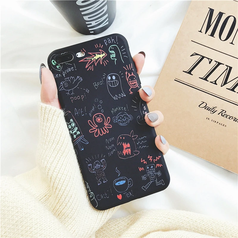 HOCAYU Оптовая Продажа Черный силиконовый мягкий телефонный чехол для Iphone X 6 6s 6plus 7