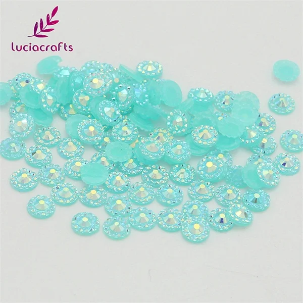 Blue 144pcs Lucia crafts 144 шт/288 шт 5 мм варианты нескольких цветов блеск Подсолнух смолы дрель плоская задняя часть шарика украшения G0209 - Цвет: Blue 144pcs