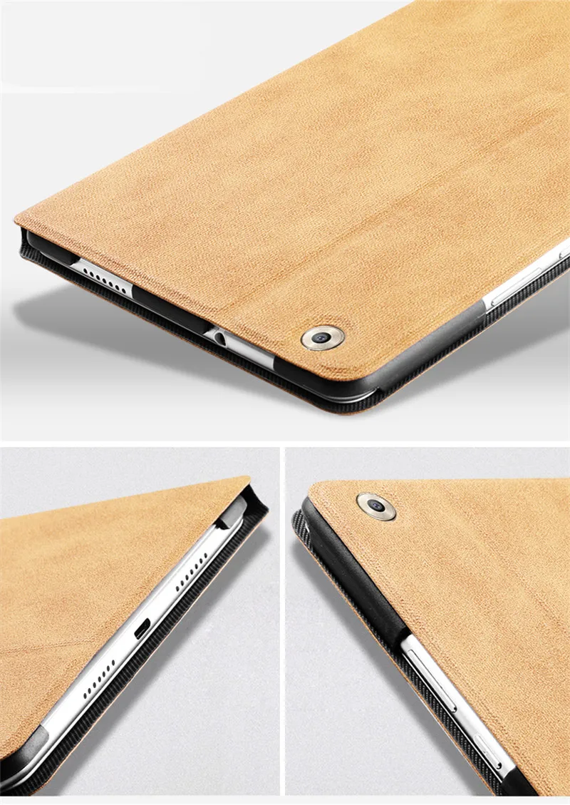 Флип чехол из искусственной кожи в стиле ретро с рисунком оленя для Huawei MediaPad M5 10