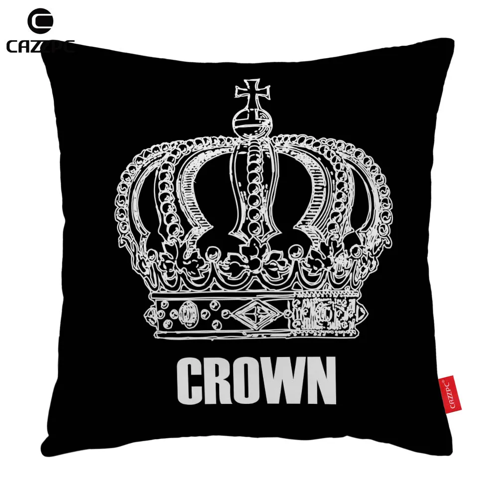 Черный и белый король королева благородная Корона печать на заказ Чехол для