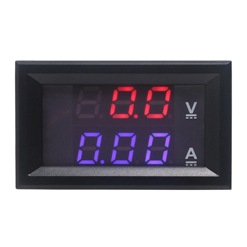 2 в 1 0 28 &quotDC 0-100V 50A/100A Красный Синий Вольтметр Амперметр детектор напряжения тока с