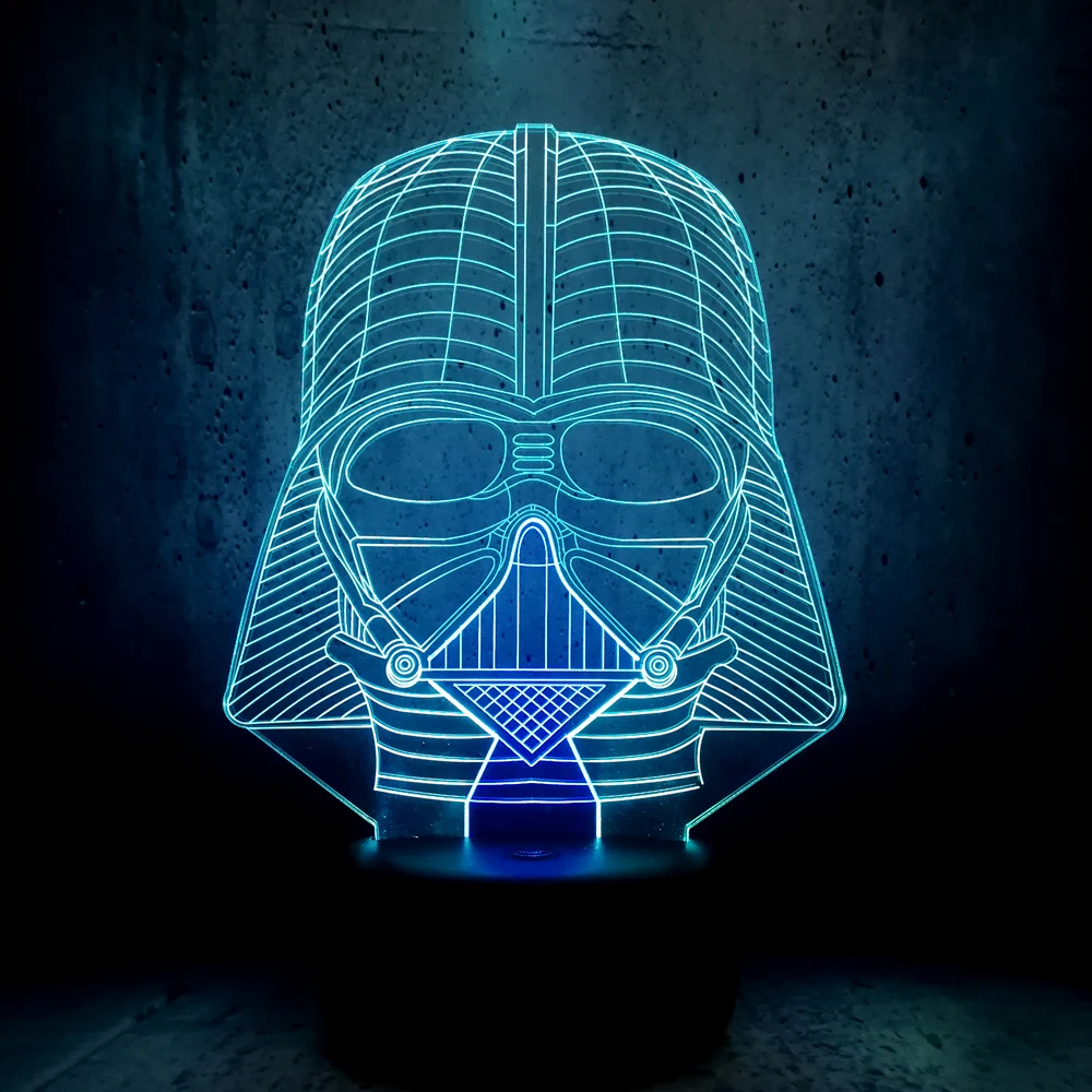 Новый креативный мультфильм Звездные войны фигурка Дарт Вейдер смешанный цвет 3D