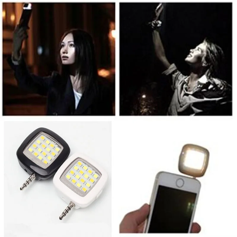 Полезный портативный смартфон селфи мини 16 светодиодный вспышка заполняющий