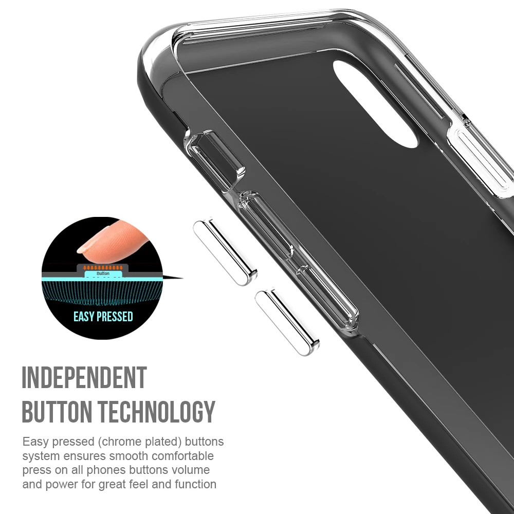 Антидетонационных 2 в 1 чехол для Apple IPhoneX 6 S 7 8 плюс мягкая TPU + жесткий ПК хорошее
