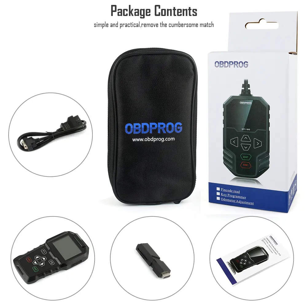 OBDPROG MT006 OBDPROG MT006 иммобилайзер OBD2 коррекция одометра сброс персональное устройство программирования ключей OBDII диагностический инструмент Бесплатное обновление - Цвет: OBDPROG MT006