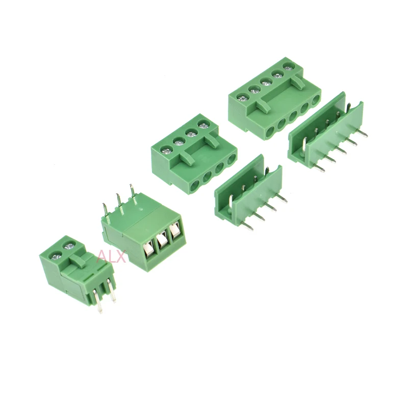 10 комплектов HT5.08 2/3/4/5/6/7/8/9 pin прямой угол pcb винтовая Клеммная колодка коннектор 5 08