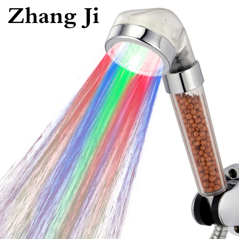 Zhangji ванная комната светодиодный душ 7 цветов с функцией экономии воды под