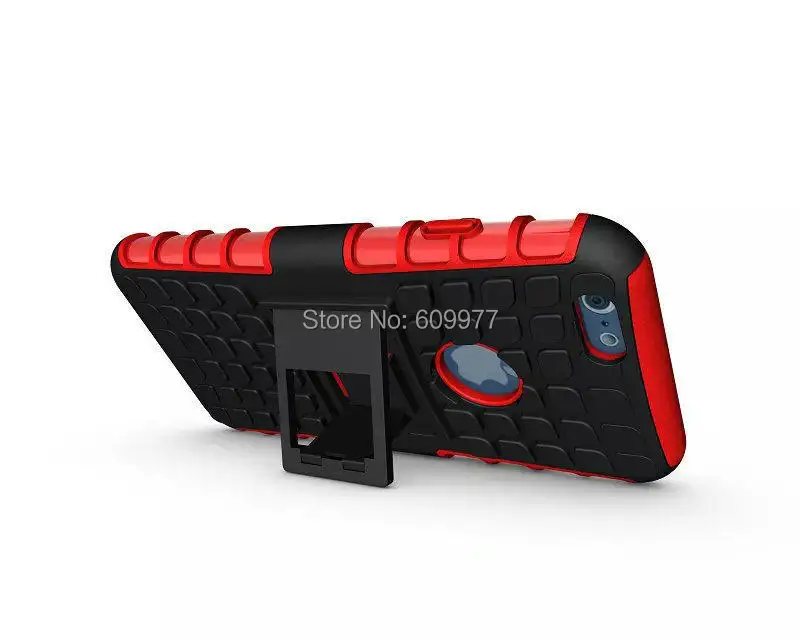 For iPhone 6 4.7 Plus 5.5 2 in 1 Rugged Hybrid Heavy Duty Robot TPU Hard Back Armour Case Kickstand Cover |