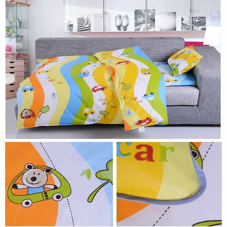 3 шт. 100% хлопок Детские наборы постельных принадлежностей для мальчиков комплект