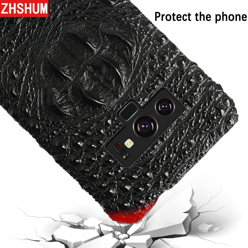 Genuine Leather Case For Samsung Note 9 8 S9 S8 Plus Crocodile Skin Luxury Handmade 360 Back Cover for Galaxy S7 Edge Note9 |