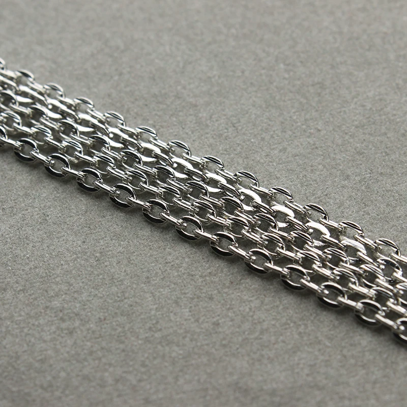 Металлические цепочки 10 метров золотого Серебряного и бронзового цвета с