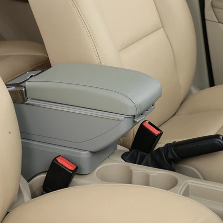 C Styke Gray Ящик для хранения для Suzuki Swift 2005- подлокотник центр консоль коробка - Название цвета: C Styke Gray