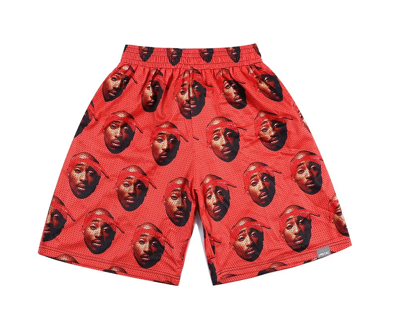 Alisister новые модные мужские шорты с 3d принтом Тупак Шакур 2Pac пляжные шорты Харадзюку мужские летние шорты с принтом