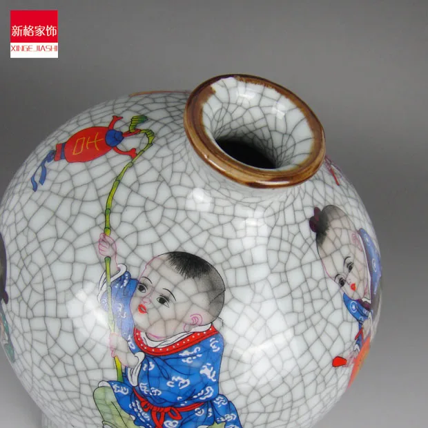 Специальная доставка антикварная ваза Цзиндэчжэнь глазурное украшение с