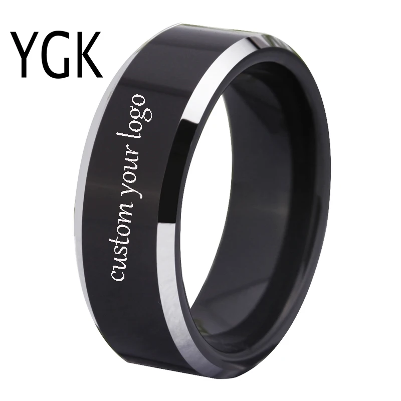 Обручальные кольца для женщин и мужчин вечерние из вольфрама с гравировкой
